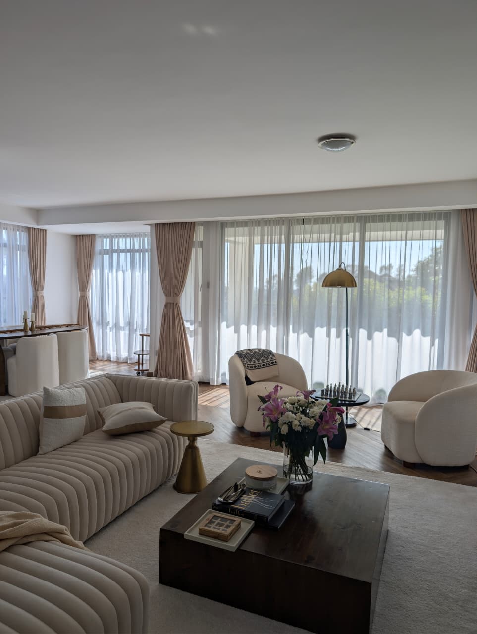 Custom window treatments by Feel at Home Interiors